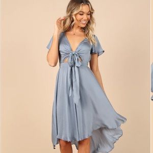 Petal and pup blue tie front dress. NWT. Size 10.